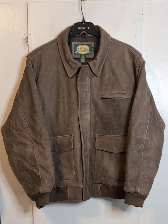 Cabela's Other - Cabela's Leather Bomber Jacket mens XL